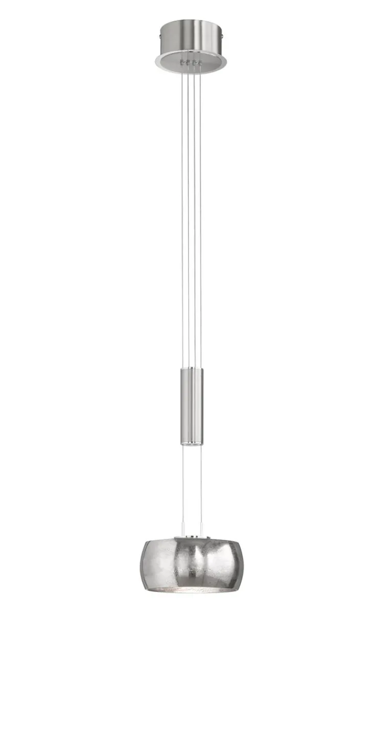 FISCHER & HONSEL LED Pendelleuchte COLETTE antik nickelfarbig