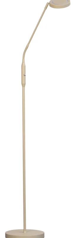 FISCHER & HONSEL LED Stehlampe SORENTO Metall 138 x 23 x 45 cm Beige
