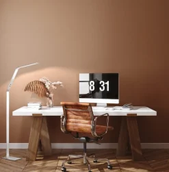 FISCHER & HONSEL LED Stehlampe DENT 1-flg alufarbig