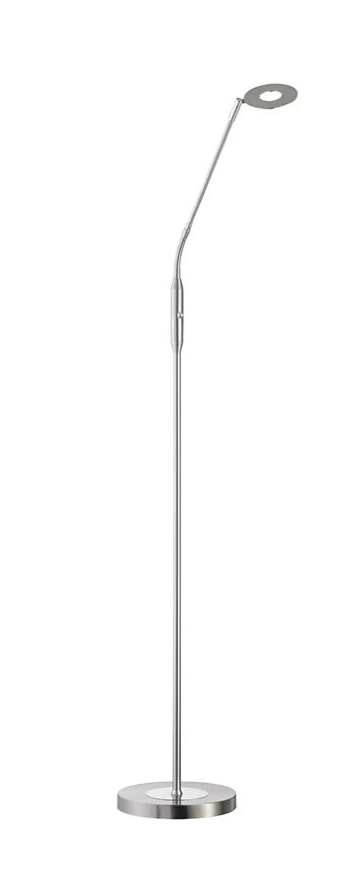 FISCHER & HONSEL LED Stehleuchte DENT 1-flg nickelfarbig