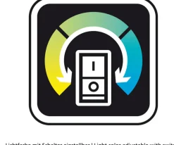 FISCHER & HONSEL LED Stehleuchte DENT 1-flg nickelfarbig