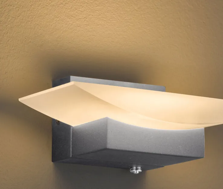 FISCHER & HONSEL LED Wandleuchte BOWL TW 20 cm sandschwarz