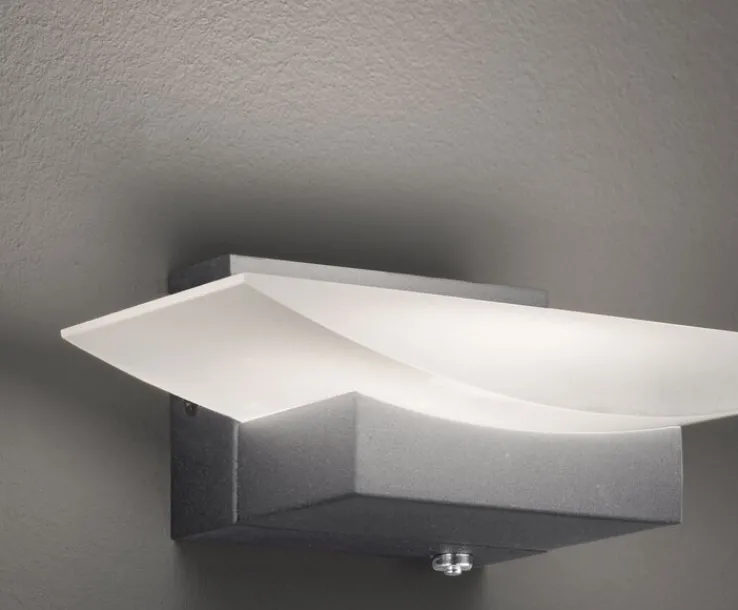 FISCHER & HONSEL LED Wandleuchte BOWL TW 20 cm sandschwarz