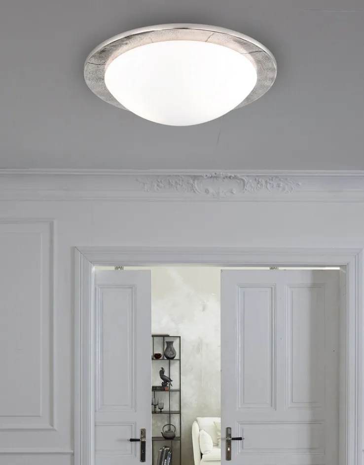 FISCHER & HONSEL RETROFIT Deckenlampe SHINE ALU I nickelfarbig/antik