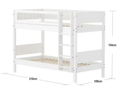 Kinder FLEXA Etagenbett WHITE
