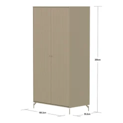 Kinder FLEXA Kinder-Drehtürenschrank SAGA braun