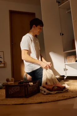 Kinder FLEXA Kinder-Drehtürenschrank SAGA braun