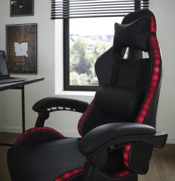 Gaming-Stuhl LED-NEW schwarz