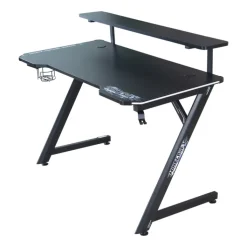 Kinder Gaming-Tisch MINECRAFT 120 cm schwarz/ grau