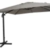 Garden FLAIR Ampelschirm NORMAN 2-teilig 300 x 300 cm hellgrau