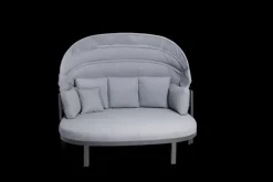 Garden FLAIR Daybed Sonneninsel DALLAS 4-tlg anthrazit /grau