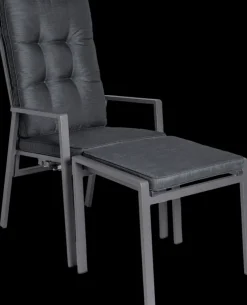 Garden FLAIR Fußhocker Outdoor LUNA AT anthrazit /anthrazit