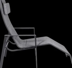 Garden FLAIR Garten Liegestuhl RIBA anthrazit /dunkelgrau