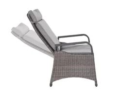 Garden FLAIR Garten Positionsstuhl LENA Omega braun