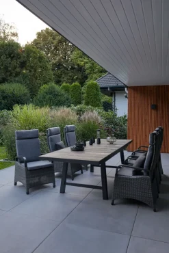 Garden FLAIR Garten Positionsstuhl LENA Omega braun