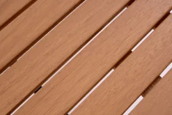 Garden FLAIR Garten-Beistelltisch SUSI 56 cm grau /Teakholz