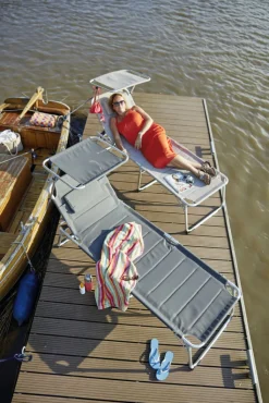 Garden FLAIR Gartenliege BEN XL Alu /anthrazit