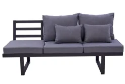 Garden FLAIR Gartensofa LINA anthrazit /grau
