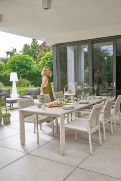 Garden FLAIR Gartentisch ROEN 257-295 x 100 cm taupe