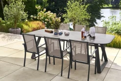 Garden FLAIR Gartentisch RUAN 240 x 120 cm anthrazit /grau