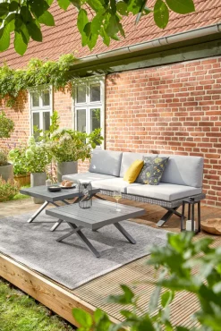 Garden FLAIR Loungetisch Set Outdoor RIO 2-teilig anthrazit