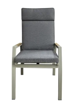 Garden FLAIR Positionsstuhl Garten LANA 2er Set taupe /grau