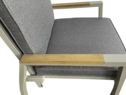 Garden FLAIR Positionsstuhl Garten LANA 2er Set taupe /grau