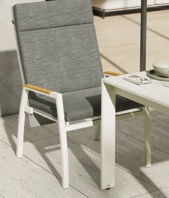 Garden FLAIR Positionsstuhl Garten LANA 2er Set taupe /grau