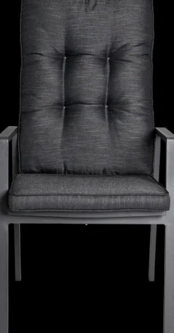 Garden FLAIR Positionsstuhl Garten LUNA A 2er Set anthrazit /anthrazit