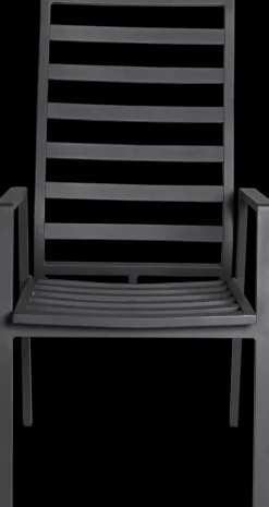 Garden FLAIR Positionsstuhl Garten LUNA A 2er Set anthrazit /anthrazit