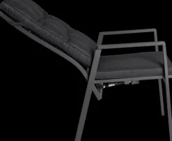 Garden FLAIR Positionsstuhl Garten LUNA A 2er Set anthrazit /anthrazit