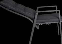 Garden FLAIR Positionsstuhl Garten LUNA A 2er Set anthrazit /anthrazit