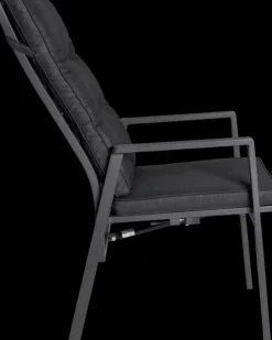 Garden FLAIR Positionsstuhl Garten LUNA A 2er Set anthrazit /anthrazit