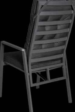 Garden FLAIR Positionsstuhl Garten LUNA A 2er Set anthrazit /anthrazit