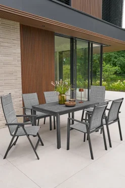 Garden FLAIR Positionsstuhl Garten RON anthrazit /mixgrau