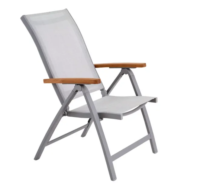 Garden FLAIR Positionsstuhl Garten SALZBURG Alu /hellgrau