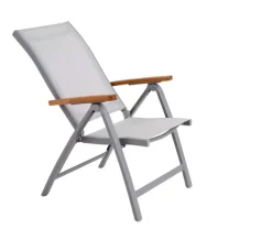 Garden FLAIR Positionsstuhl Garten SALZBURG Alu /hellgrau