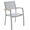 Garden FLAIR Stapelstuhl Garten SALZBURG 88 cm Alu /hellgrau