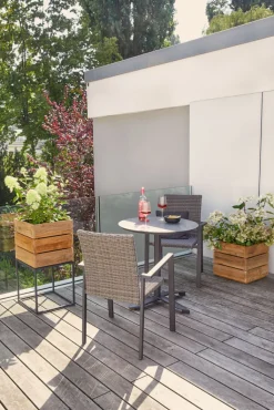 Garden FLAIR Stapelstuhl Garten LAURA omega grau