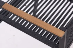 Garden FLAIR Stapelstuhl Garten LEIF schwarz /Rope