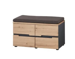 Garderobenbank MEMPHIS Artisan Eiche/ Graphitgrau