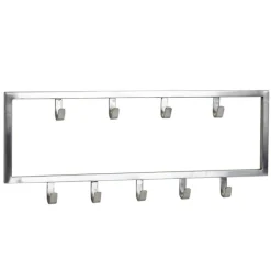 Garderobenleiste 50 x 20 cm silberfarbig