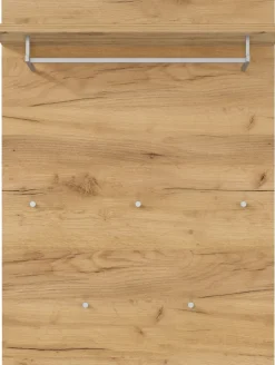 Garderobenpaneel LEVI 75 x 106 cm braun