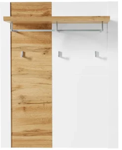 Garderobenpaneel MATERIO 90 x 112 cm braun/weiß