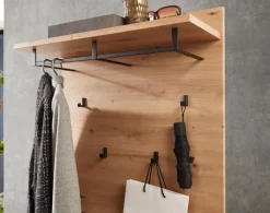 Garderobenpaneel MEMPHIS 80 x 118 cm Artisan Eiche/Graphitgrau