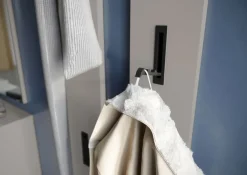 Garderobenpaneel SOLINO 15 x 170 cm Steingrau /Schwarz