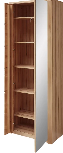 Garderobenschrank 74 x 201 cm Front Kernbuche massiv lackiert