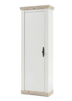 Garderobenschrank FLORENZ 73 x 201 cm weiß/braun