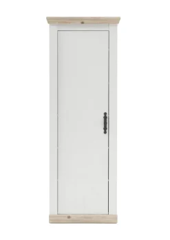 Garderobenschrank FLORENZ 73 x 201 cm weiß/braun
