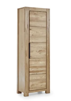 Garderobenschrank  JURIA 67 x 199 cm Eiche massiv/Eiche furniert